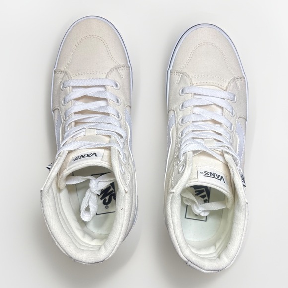 Vans Filmore Hi Top - Cream Color Canvas - Embroidered Butterflies - Women's 7.5 - Picture 3 of 7